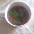 ひトみ's cooksnap of when they made ほうれん草の茎の春雨スープ.