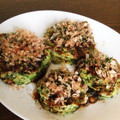 saku0655's cooksnap of when they made キャベツの芯でとろろ焼き☝️受験生夜食.