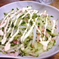 LeoRyu's cooksnap of when they made キュウリとカニカマのサラダ.