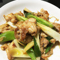 Yoouchaan's cooksnap of when they made ぱぱっとできる鶏もも肉と白ねぎの炒め物.
