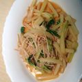 見習いお局's cooksnap of when they made セロリとえのきのキンピラ.