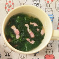 coltic's cooksnap of when they made ほうれん草とベーコンの簡単スープ.