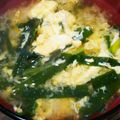 Booruru's cooksnap of when they made ニラ玉お味噌汁.