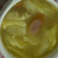 ma___111's cooksnap of when they made 春キャベツとウインナーのスープ.