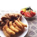 ヨメミ's cooksnap of when they made 裏ワザで真っ直ぐ♡エビフライ♡.