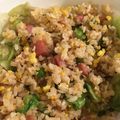 お茶先生's cooksnap of when they made こんがりスパムとレタスのチャーハン.