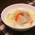 Ag＊'s cooksnap of when they made 豚バラと野菜たっぷりのミルクみそスープ.