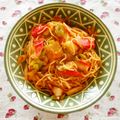 pitachan1's cooksnap of when they made かにかまとキムチの簡単♬焼きそば.