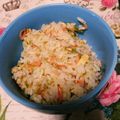 チロルンルン☆'s cooksnap of when they made 夫も大絶賛♪あおさと桜えびの炊き込みご飯.