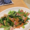 ともぱんたから's cooksnap of when they made お弁当用・小松菜とベーコン炒め.