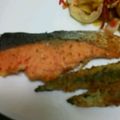 はらぞぅ's cooksnap of when they made 鮭のパン粉焼き☆オーロラソース.