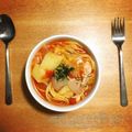 nagariii__'s cooksnap of when they made 具だくさんトマトスープパスタ.