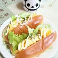 KUMI KUMI's cooksnap of when they made 簡単レンジ卵焼ドッグパンサンドイッチ弁当.