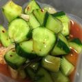 みぃころもち's cooksnap of when they made とりあえず1品、きゅうりのキムチ浅漬け.