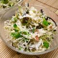 tokotann's cooksnap of when they made 貝割れとキャベツの梅おかか塩昆布胡麻和え.