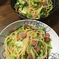 恵理ー♪'s cooksnap of when they made 春キャベツとウインナー和風パスタ♪.