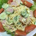 水玉キャラメル's cooksnap of when they made スパサラダ.