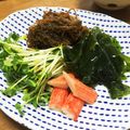 YUKIKI☆'s cooksnap of when they made 生わかめ・カニカマ・貝割れの三杯酢和え.