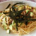 kaoripi's cooksnap of when they made 納豆とチーズの和パスタ.