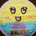 ikihana's cooksnap of when they made 炊飯器ホットケーキ ふなっしーデコ.
