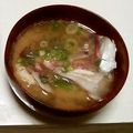 さーパパ's cooksnap of when they made 鯛のあら汁☆お得な鯛あらを使って.
