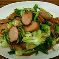pkmama's cooksnap of when they made キャベツとフランクフルトのハーブソテー.