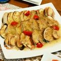 くしゃみちゃん's cooksnap of when they made レンジで簡単絶品☆なすとハムのマリネ.