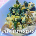 purinmama68's cooksnap of when they made ■ほうれん草の卵とじ■.