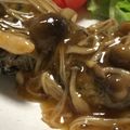 ざりがにレモン's cooksnap of when they made 豆腐とひじきと豚のハンバーグ☆きのこあん.