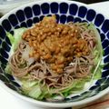 akilondon's cooksnap of when they made ＊サラダ麺＊大根おろし納豆のせ＊.