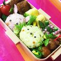 3chan。's cooksnap of when they made キャラ弁☆プー&ピグレット保育園お弁当☆.