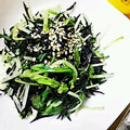 ユーロン's cooksnap of when they made 簡単♡ひじきと水菜のめんつゆマヨサラダ♪.