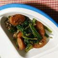 かほたくhy's cooksnap of when they made ほうれん草とウインナーの卵炒め.
