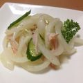 ralph_y's cooksnap of when they made あと1品♪〜新玉ねぎとハムのマリネ〜.