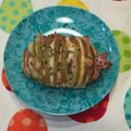 クックMOIM1L☆'s cooksnap of when they made 材料３つ！じゃがいものベーコンチーズ挟み.