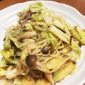 ちばたかし's cooksnap of when they made たっぷり千切りキャベツ白菜の塩昆布炒め.