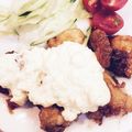 まゆくっくうーまん's cooksnap of when they made 揚げないチキン南蛮＊特製タルタルソース.