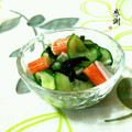♪珠香♪'s cooksnap of when they made 胡瓜とかにかま、わかめのわさび酢和え。.