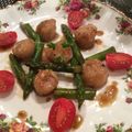 あやしゃんさん's cooksnap of when they made ホタテとアスパラのこがしバター醤油焼き.