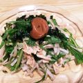 azuhara's cooksnap of when they made 梅ドレで食べるササミと野菜のサラダ.