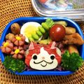 mimiminomi's cooksnap of when they made キャラ弁＊妖怪ウォッチ弁当♪型紙あり.