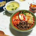 ずぼらはな's cooksnap of when they made ひき肉でビビンパ♪温玉のっけ♪.