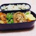 まあまま☆0403's cooksnap of when they made 簡単お弁当✿豚肉と粒マスで.