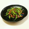 ＝kimi＝'s cooksnap of when they made 大根の実とベーコンの炒め物.