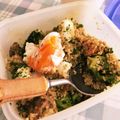 ごめっきー's cooksnap of when they made 激うま★キヌア丼 半熟卵をからめて.