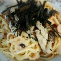 ☆megrim☆'s cooksnap of when they made たらこスパゲティー～水切りヨーグルトで.