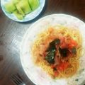 空遥☆ましゃlove's cooksnap of when they made 納豆で★トマトで★簡単和風パスタ★.