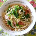 sumirenore's cooksnap of when they made ほうれん草＆舞茸和風☆パスタ☆.
