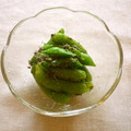 violets's cooksnap of when they made 絹さやの胡麻和え＠容易く一品.