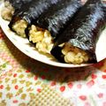 あーたくん's cooksnap of when they made 変わり手巻き寿司☆サクサク天かす.